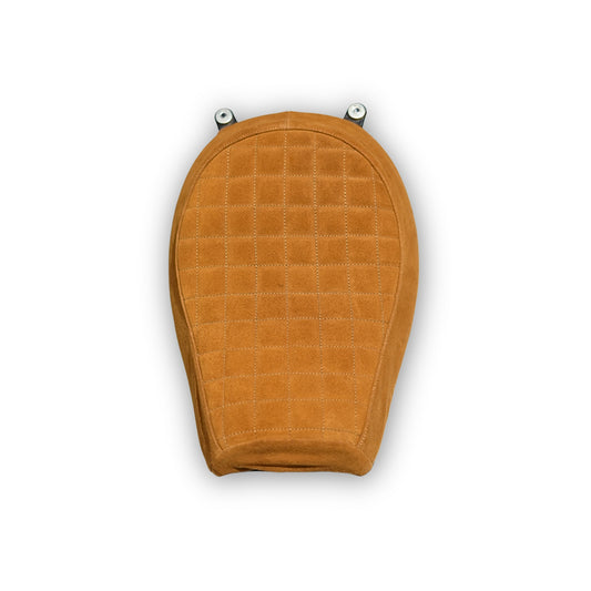 Triumph Scrambler400x seat cover - Grid stitch - Tan