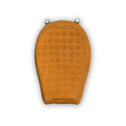 Triumph Scrambler400x seat cover - Grid stitch - Tan