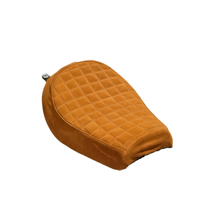 Triumph Scrambler400x seat cover - Grid stitch - Tan