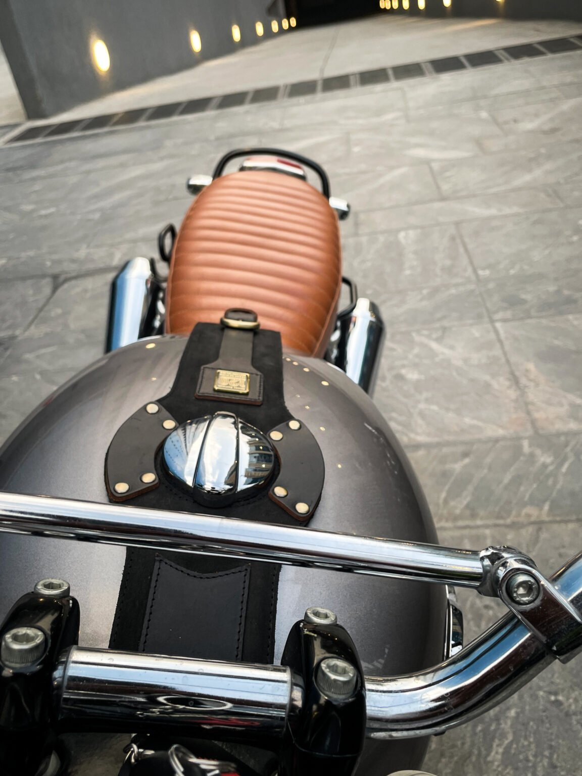 Royal Enfield Interceptor 650 – 120 years limited edition tank strap –  Black - Image 4
